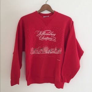 Williamsburg Christmas Sweater Virginia Vintage